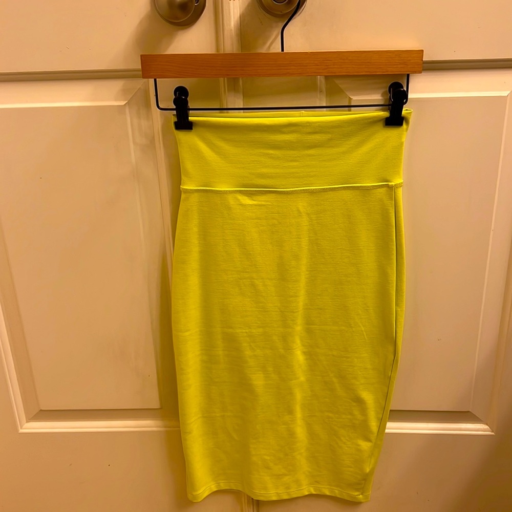 Bebe high waisted midi skirt . NWOT
